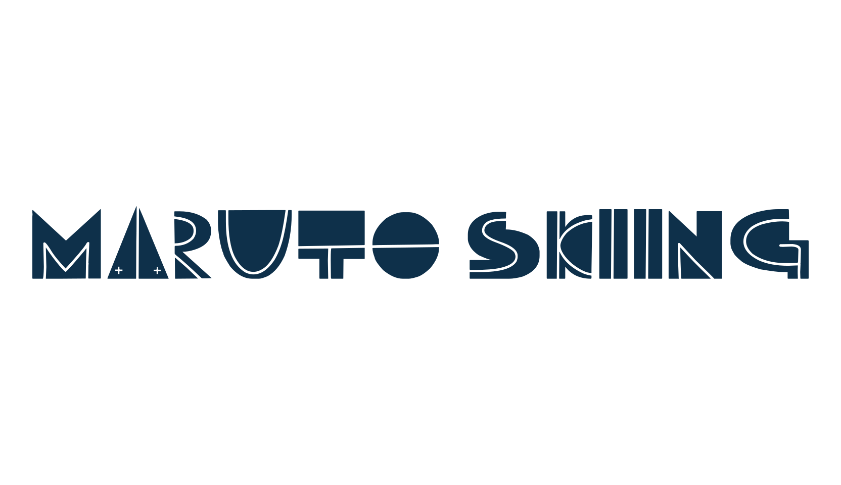 Maruto Skiing, decorative font preview