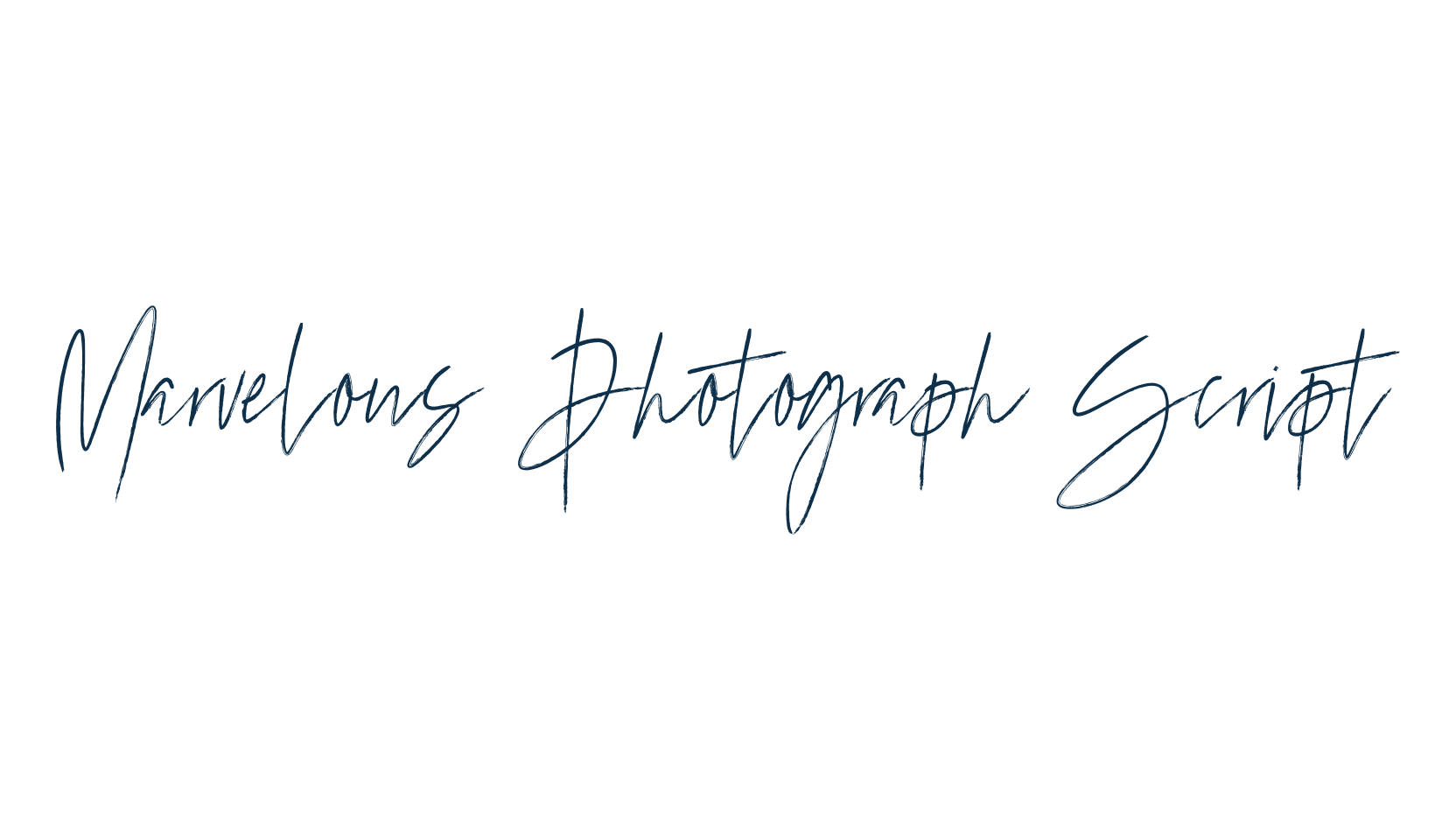 Marvelous Photograph Script, handwriting font preview