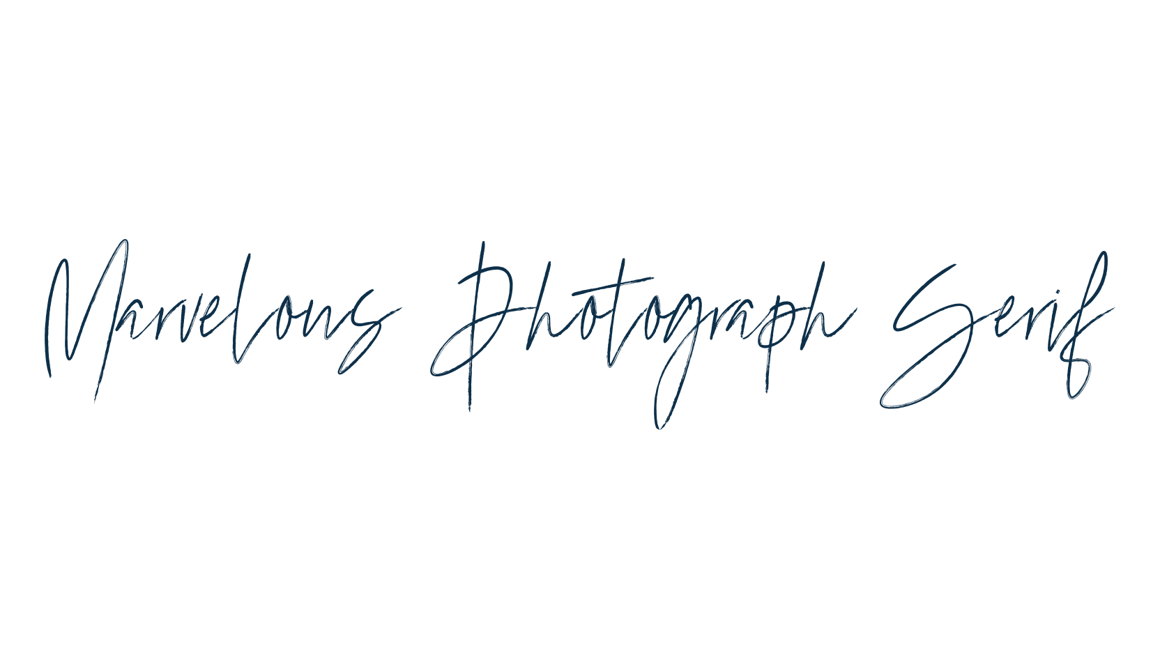 Marvelous Photograph Serif, fancy various basic font preview