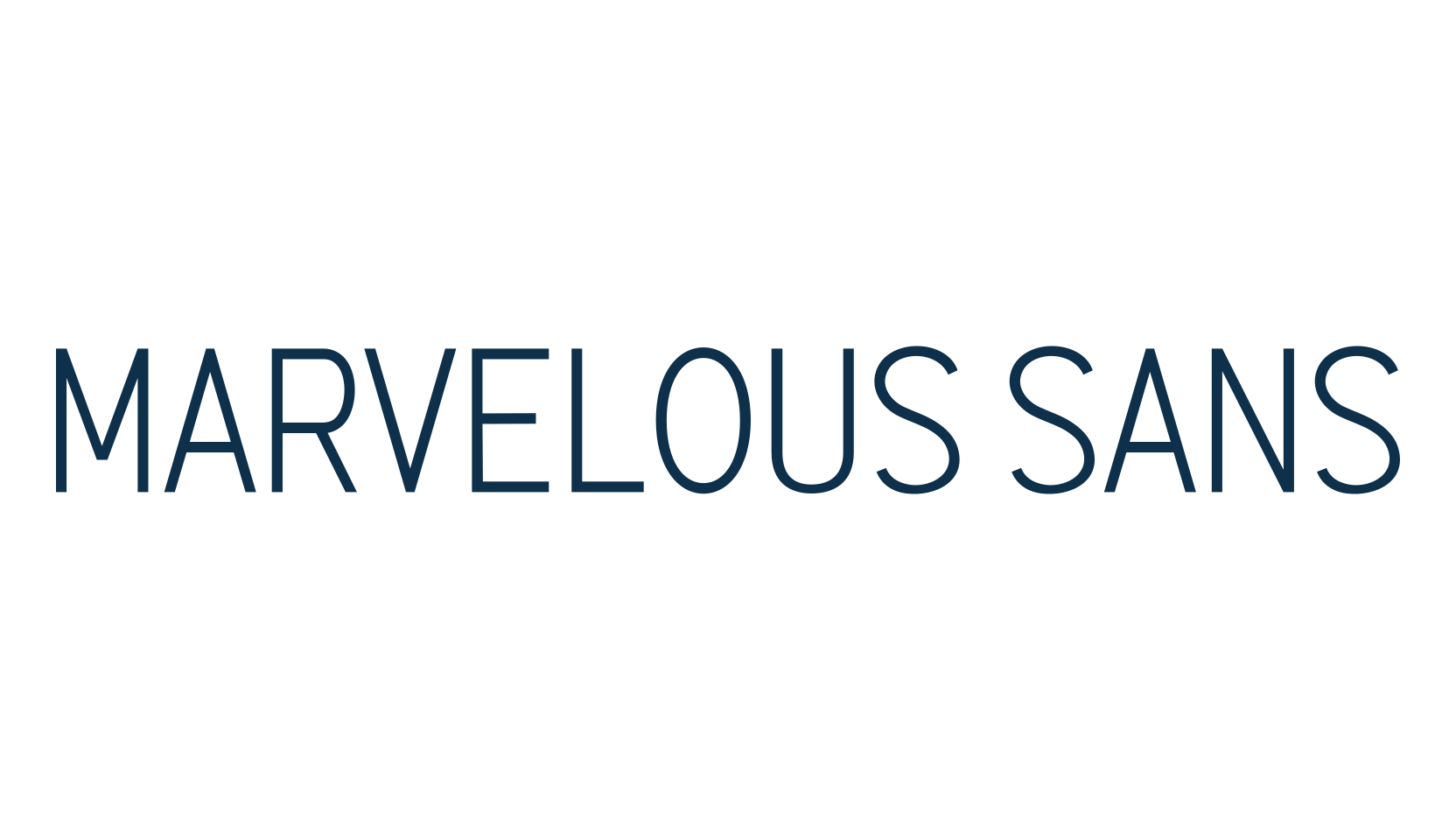 Marvelous Sans, sans serif font preview