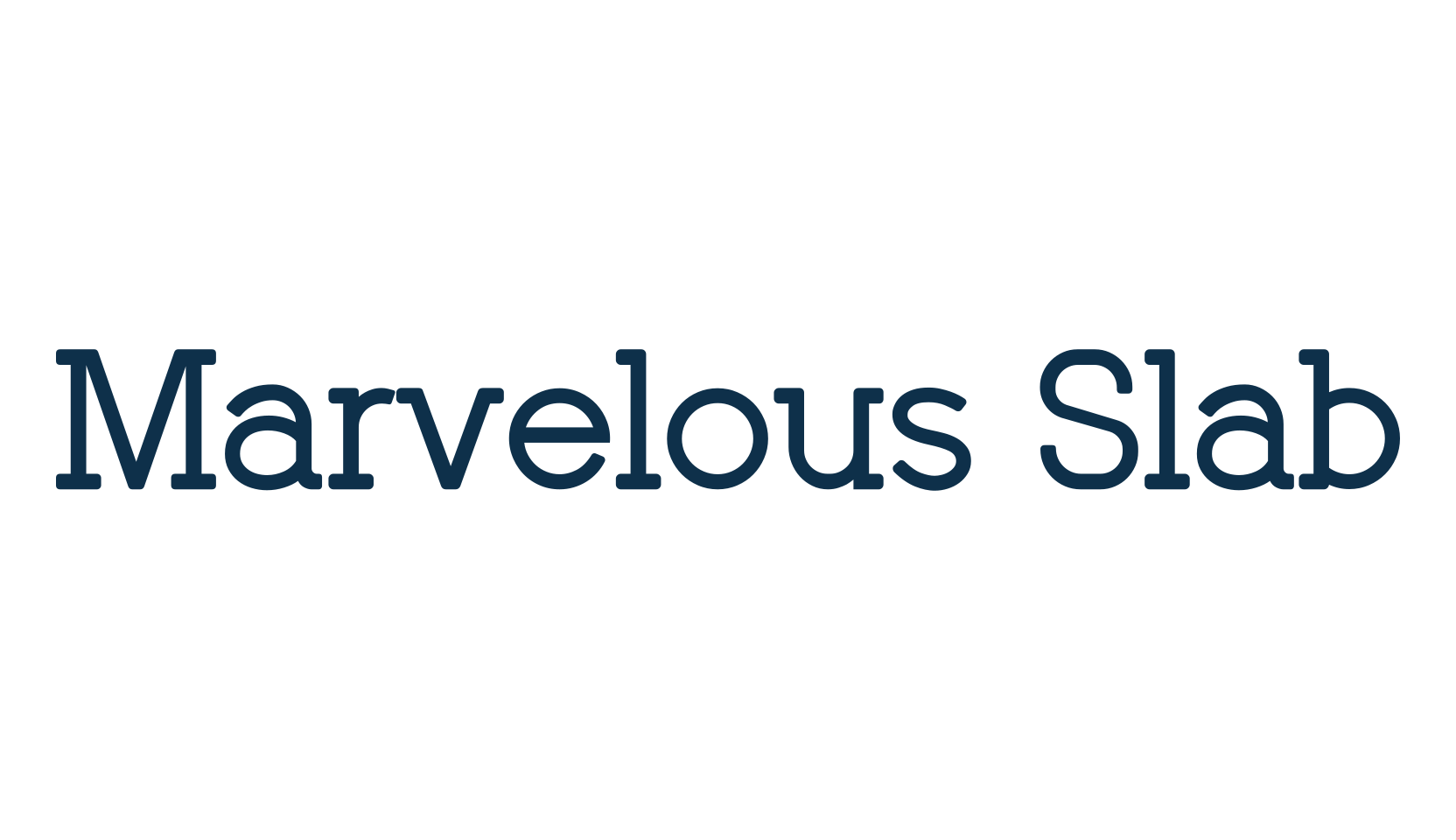 Marvelous Slab, basic serif font preview