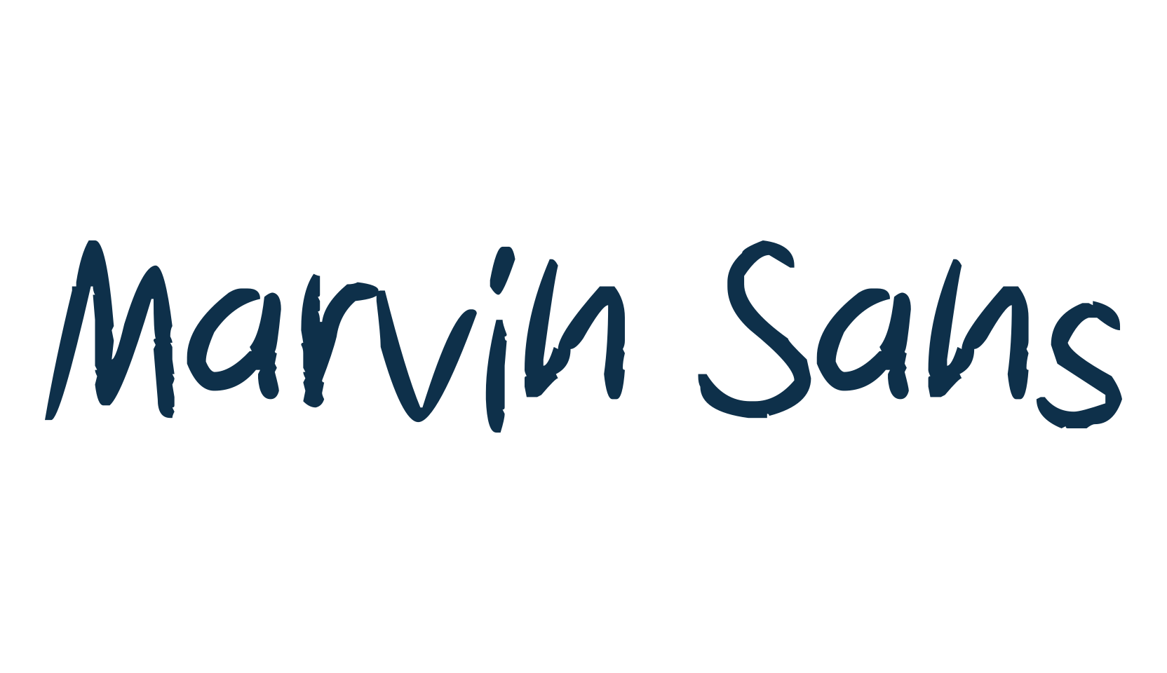 Marvin Sans, fancy cartoon decorative comic font preview