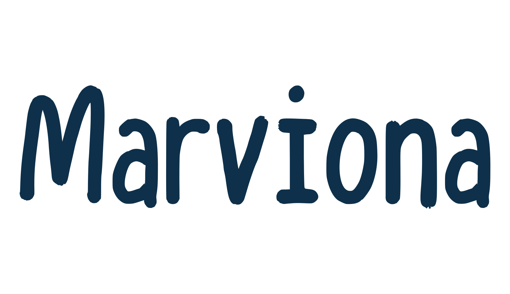 Marviona, handwriting font preview