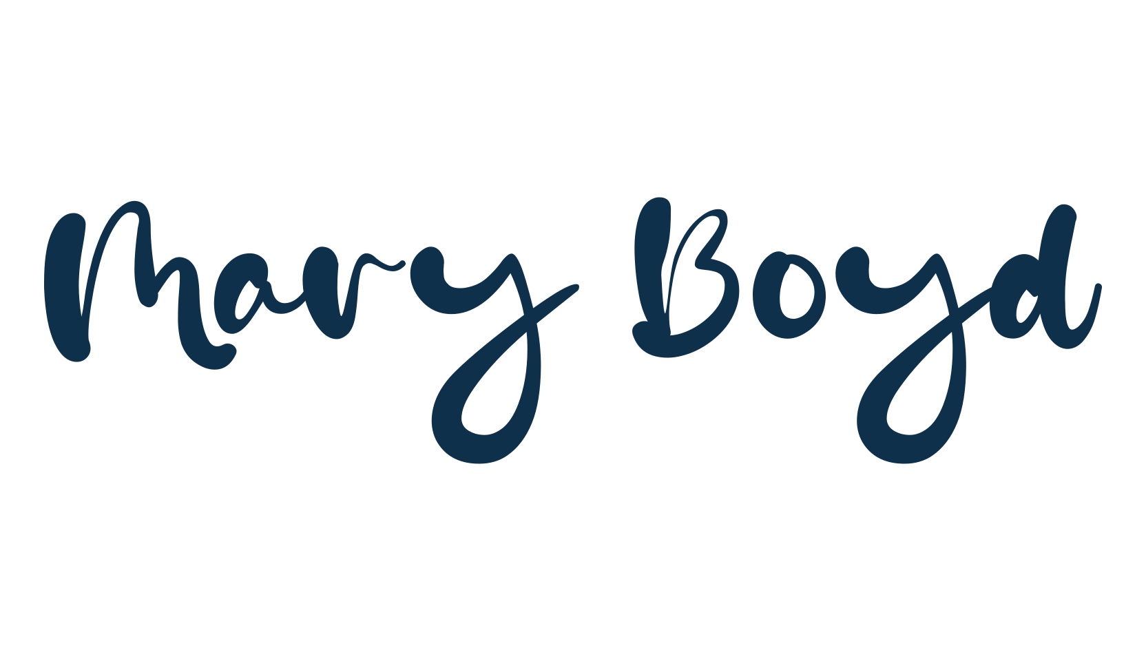 Mary Boyd, fancy decorative font preview