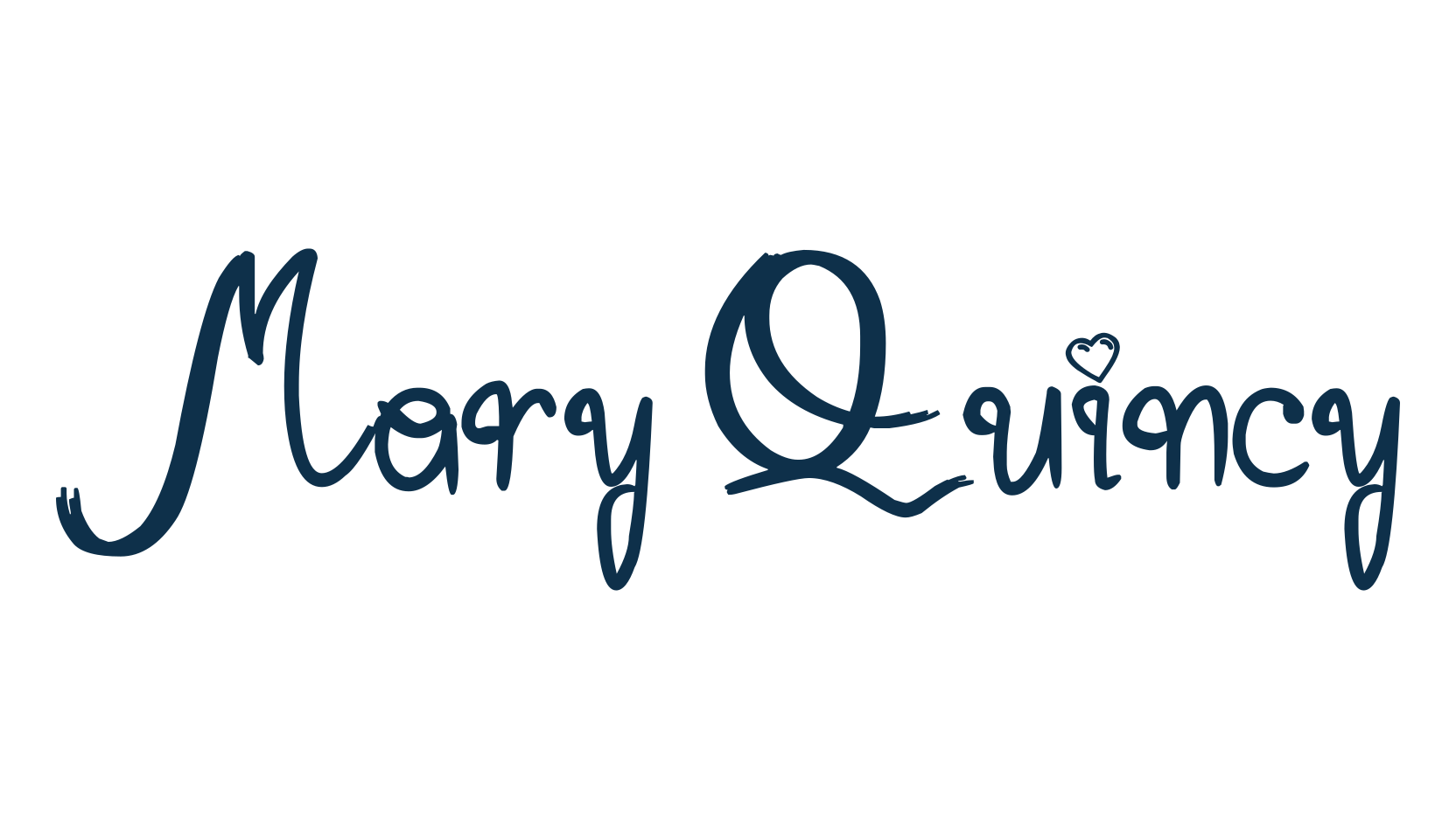 Mary Quincy, fancy various decorative script calligraphy font preview