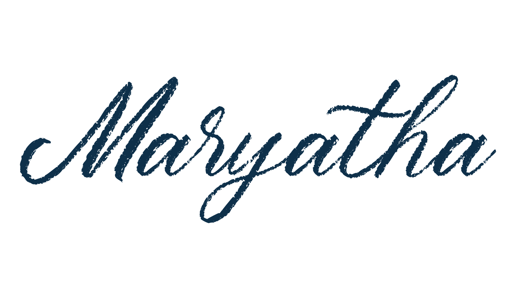 Maryatha, brush font preview