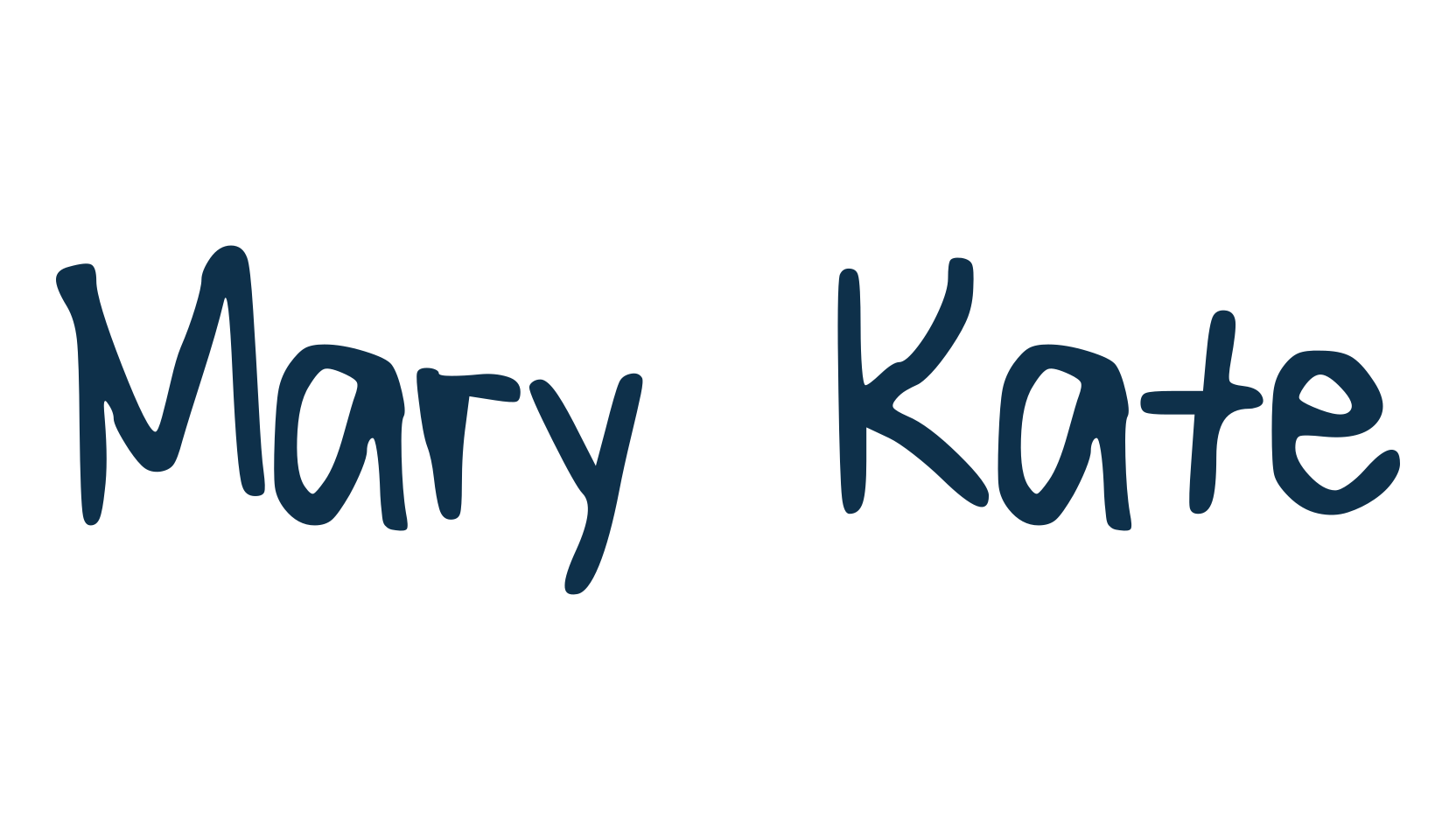 Mary Kate, script handwritten fancy decorative calligraphy font preview