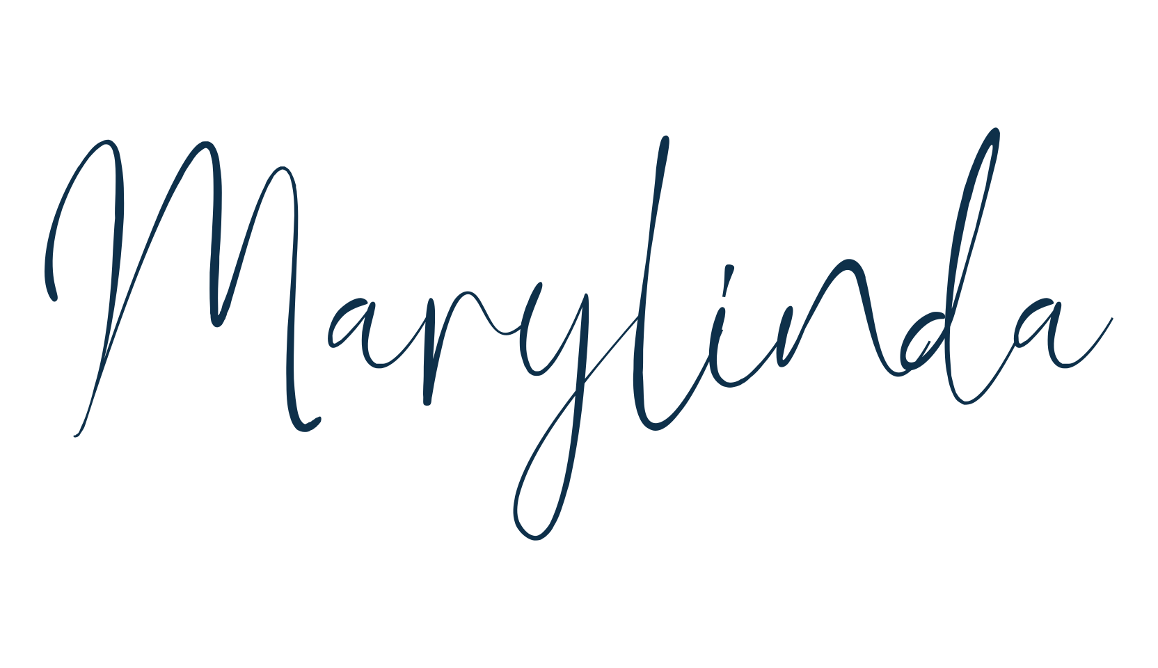 Marylinda, handwriting font preview