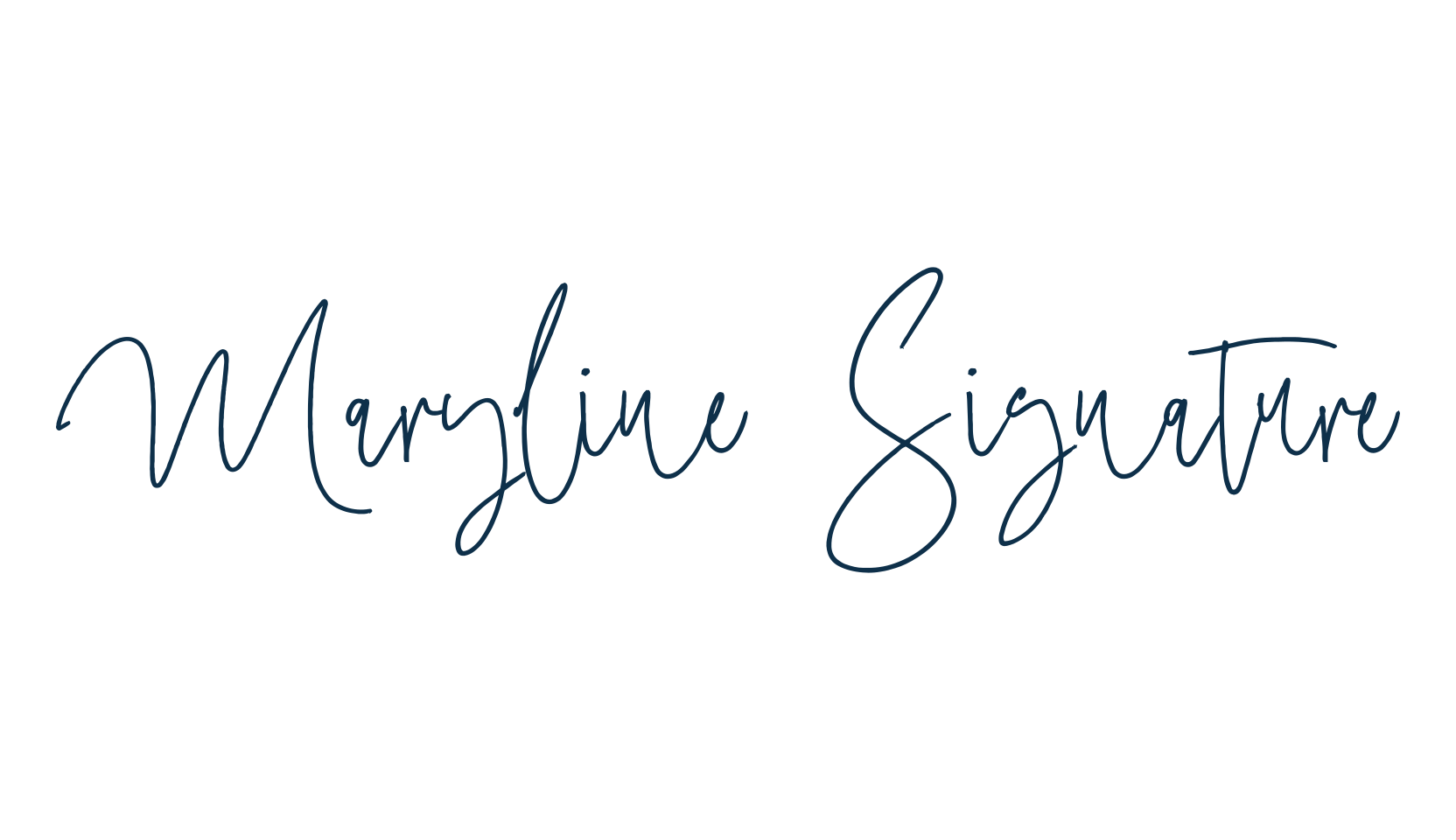 Maryline Signature, script handwritten fancy decorative calligraphy font preview