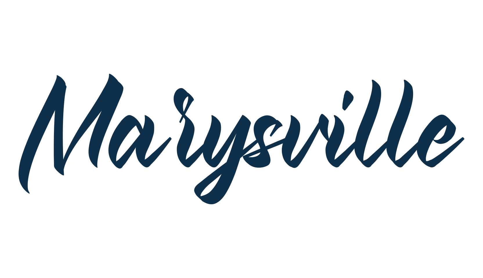 Marysville, fancy decorative font preview