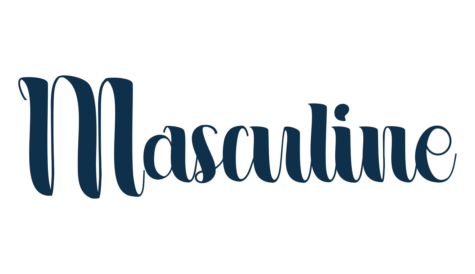 Masculine, fancy decorative font preview