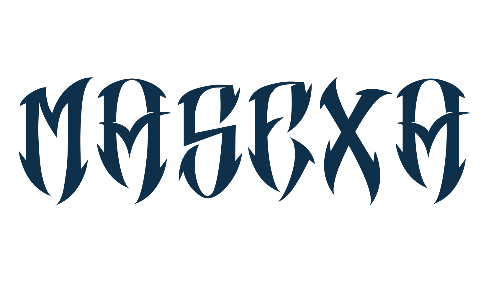 Masexa, modern font preview