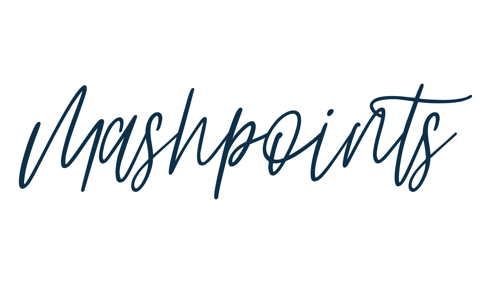 Mashpoints, script handwritten fancy decorative calligraphy font preview