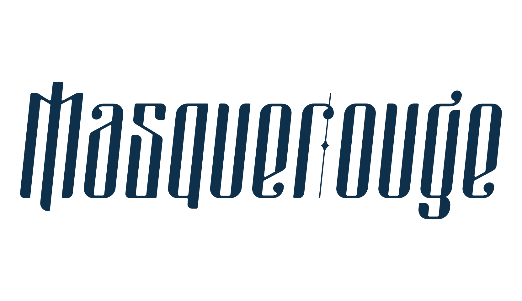 Masquerouge, modern font preview