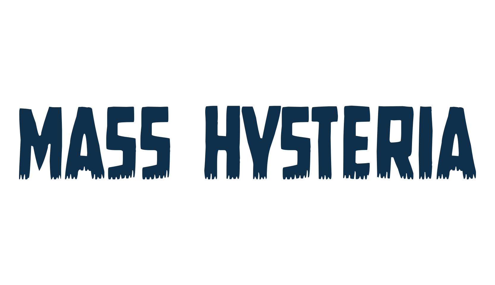 Mass Hysteria, fancy cartoon decorative font preview