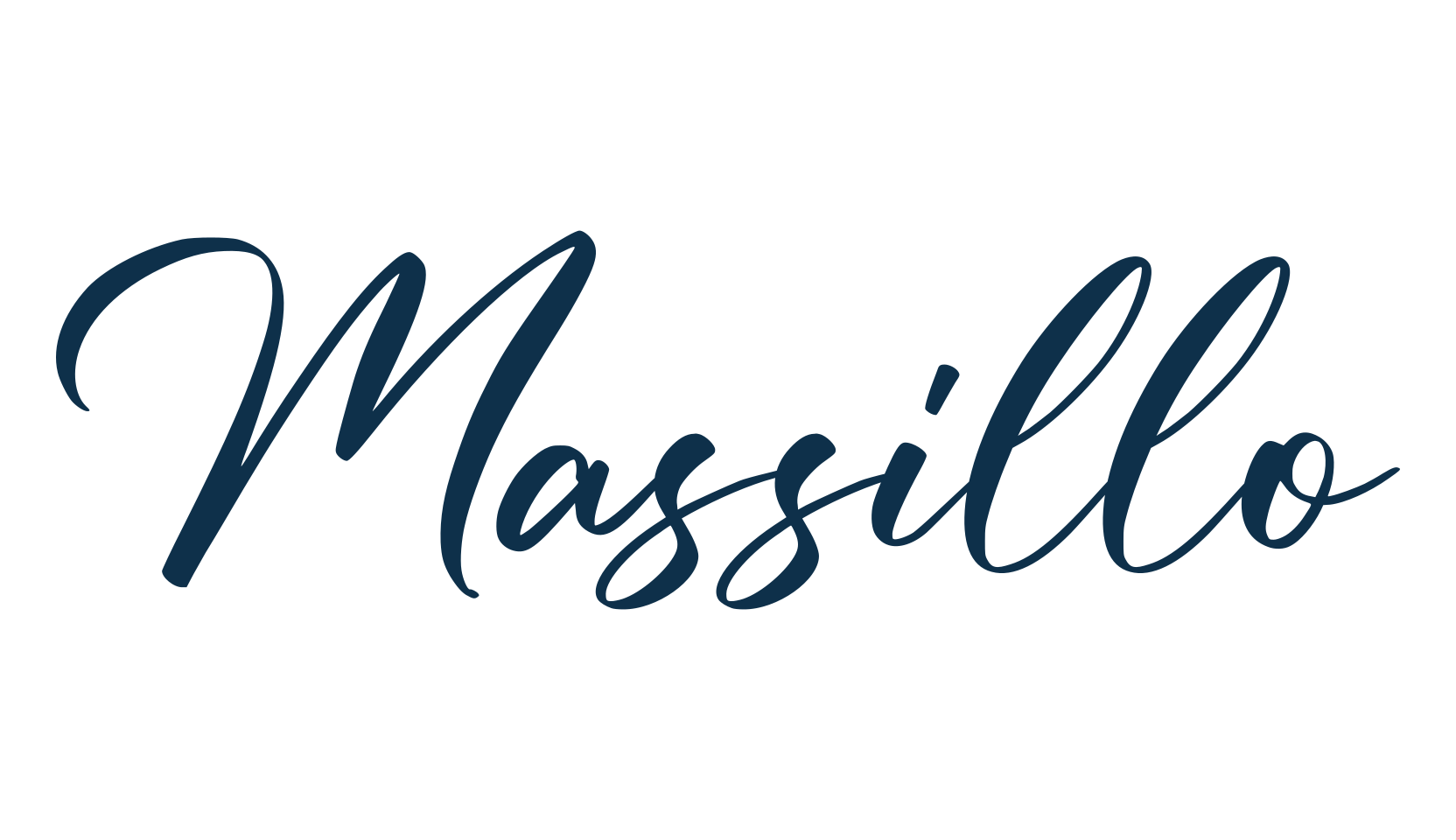 Massillo, handwriting font preview