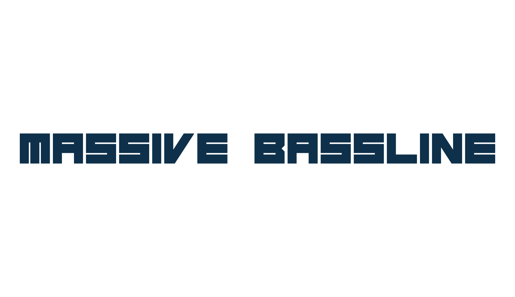 Massive Bassline, square font preview