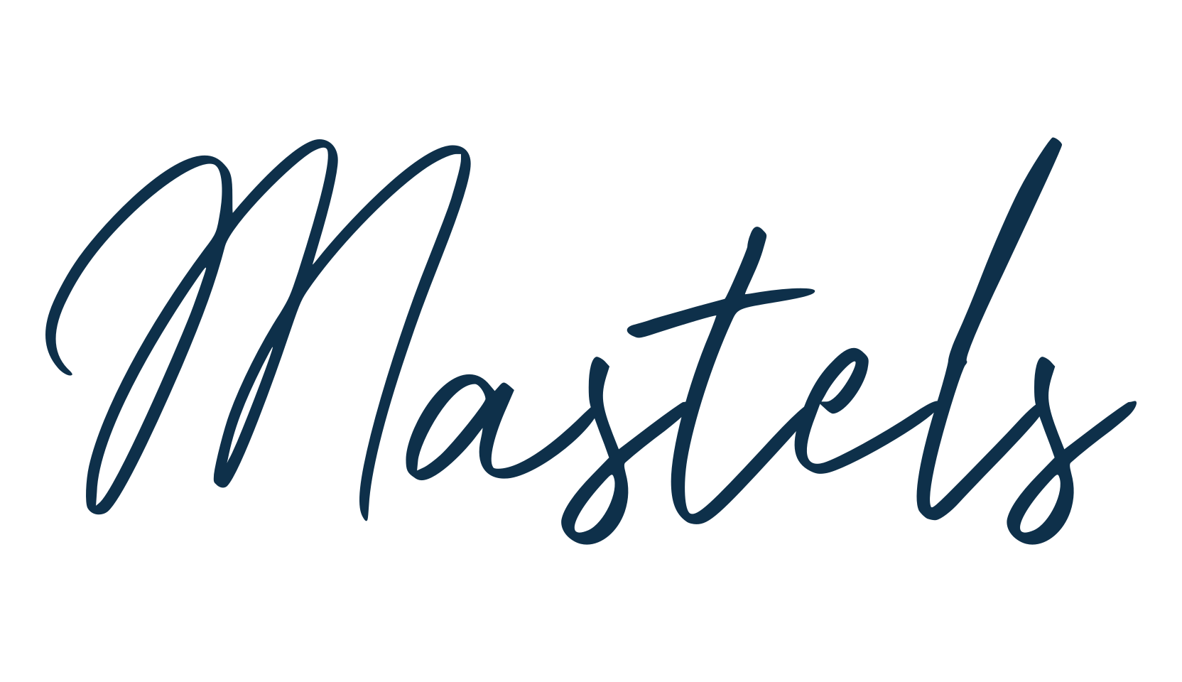 Mastels, handwriting font preview