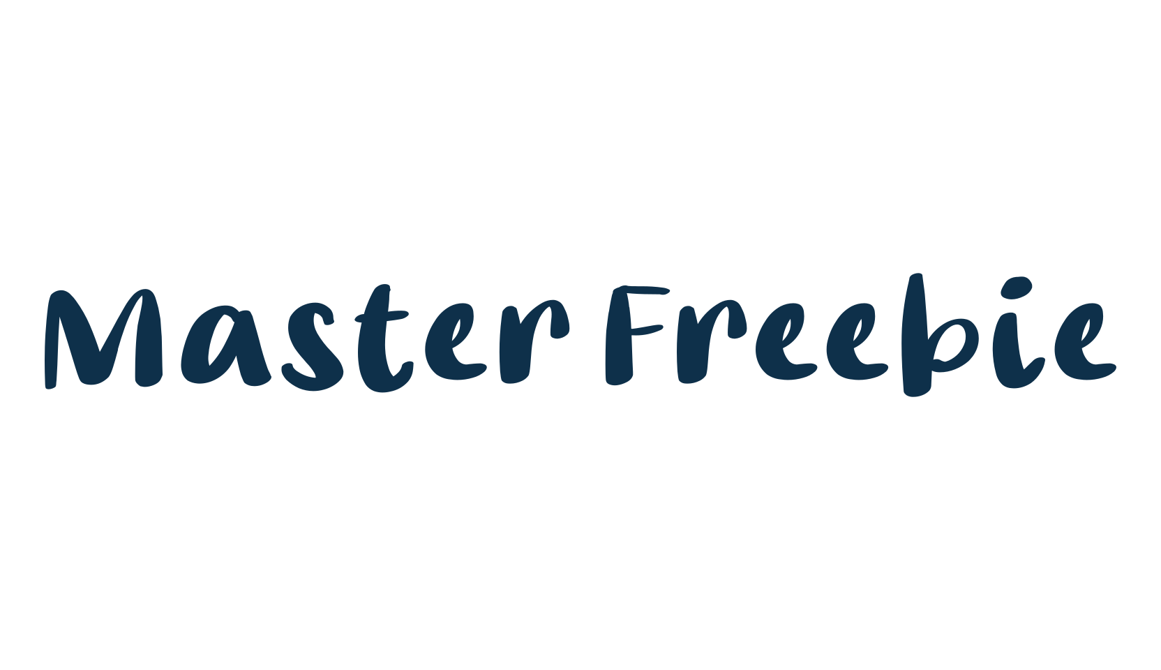 Master Freebie, handwriting font preview