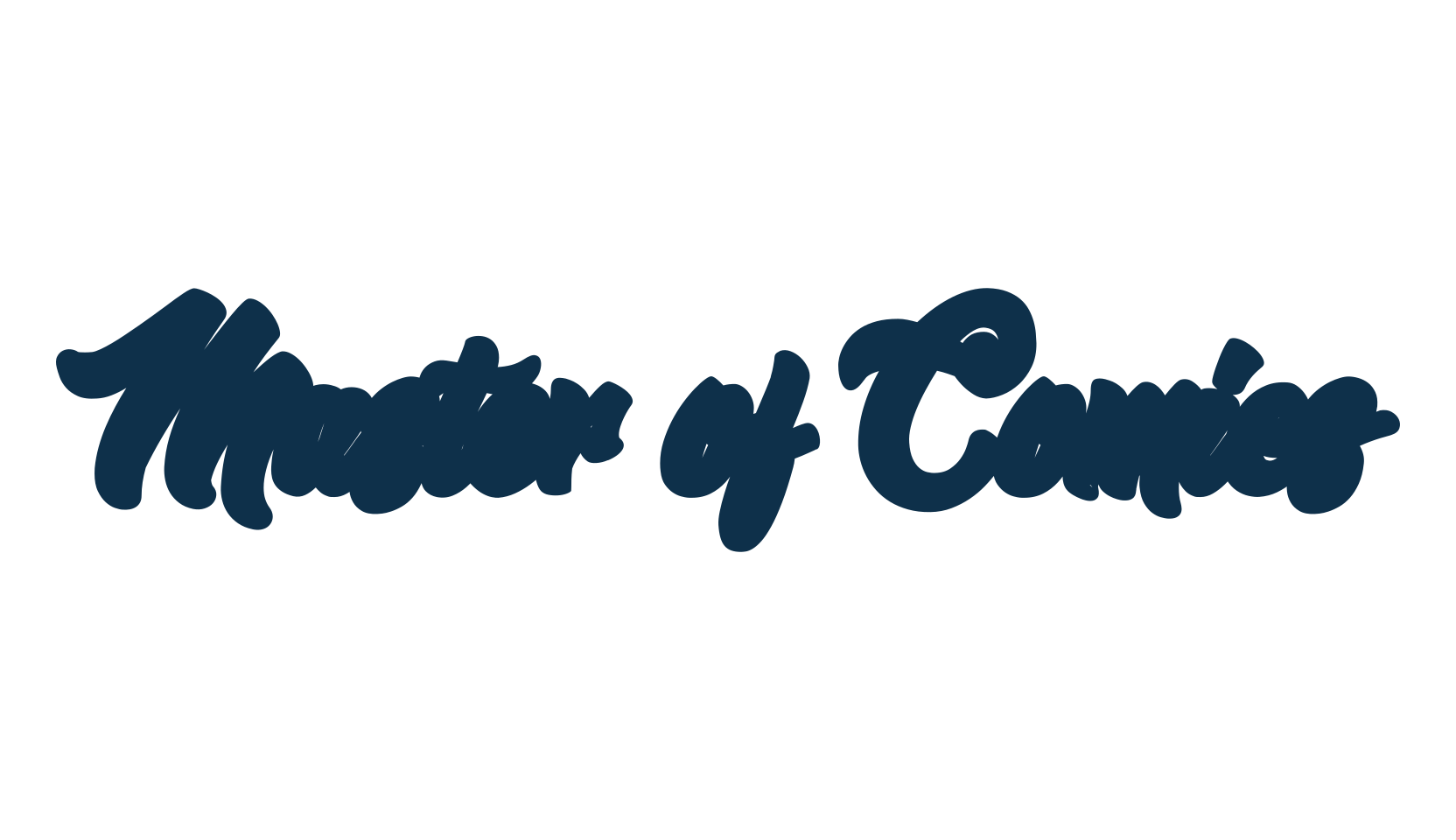Master of Comics, script calligraphy fancy decorative font preview
