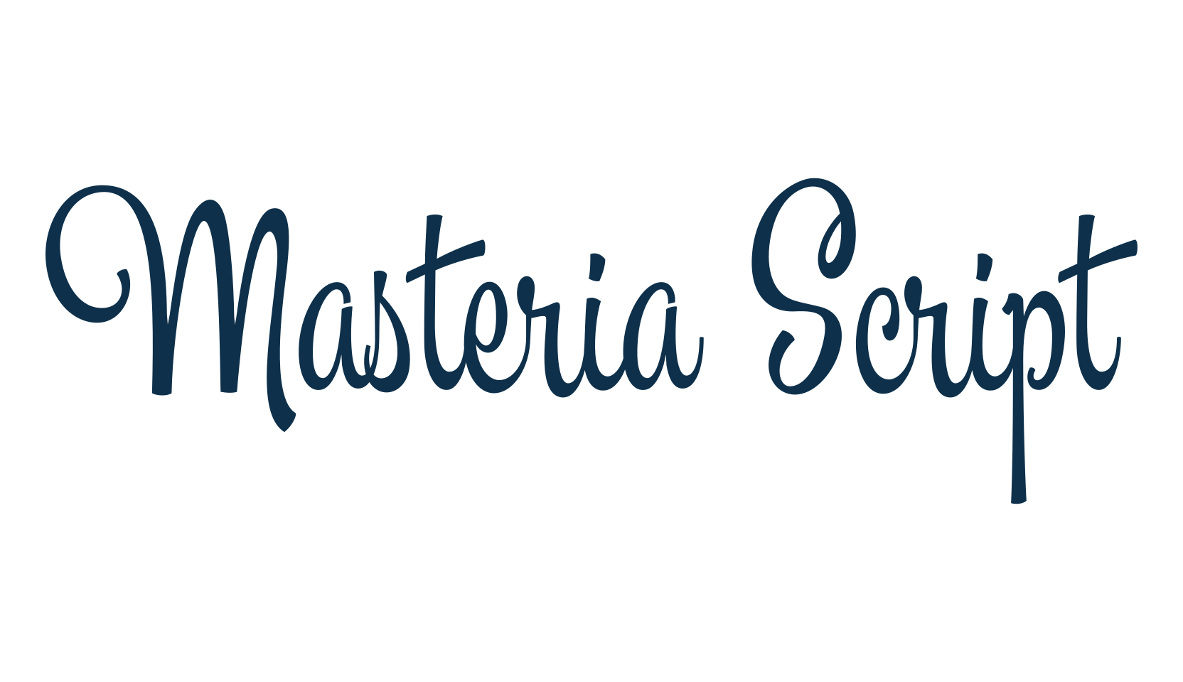 Masteria Script, display market font preview