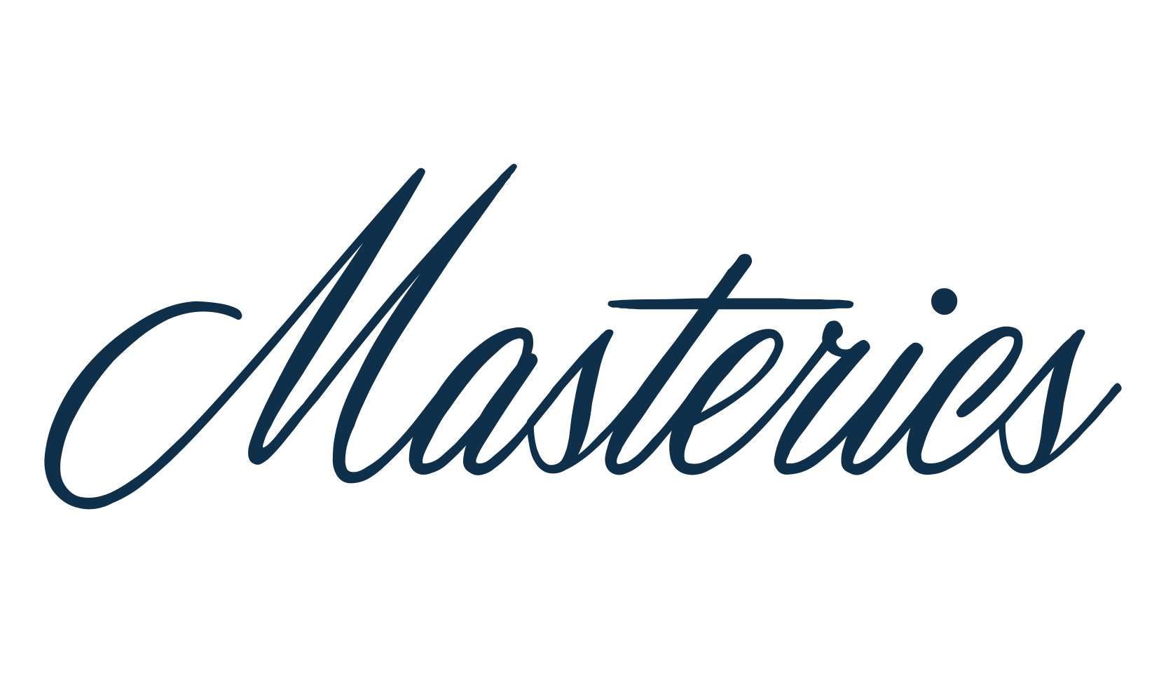 Masterics, calligraphy font preview