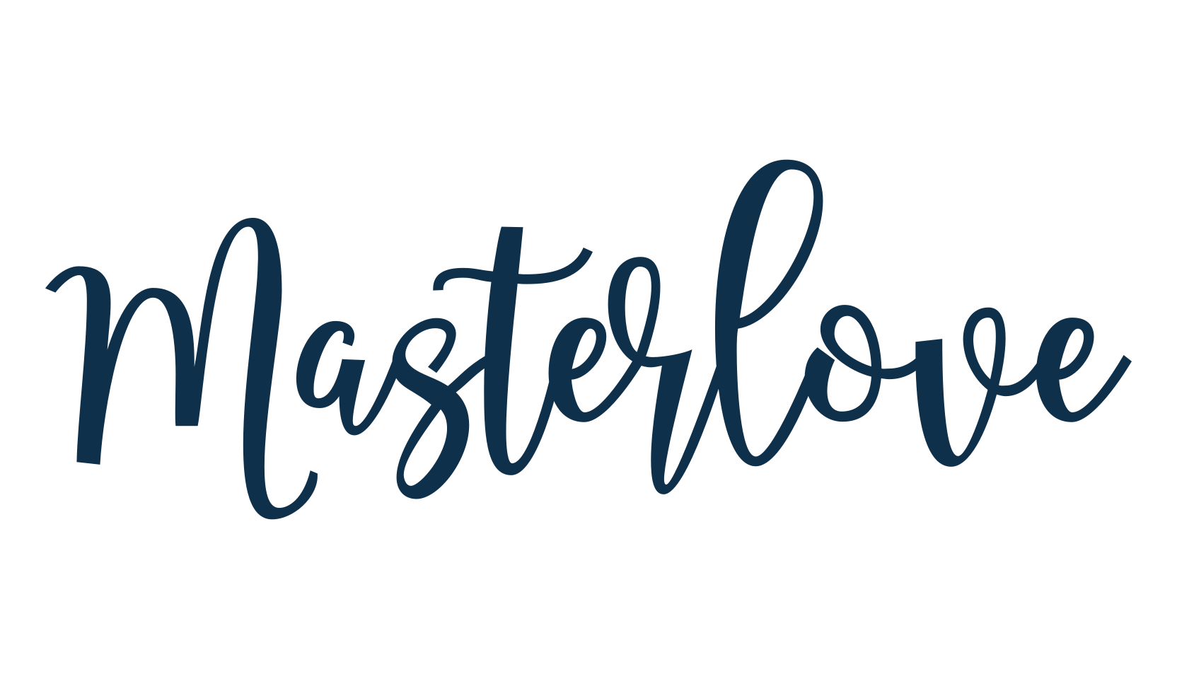 Masterlove, script calligraphy fancy decorative font preview