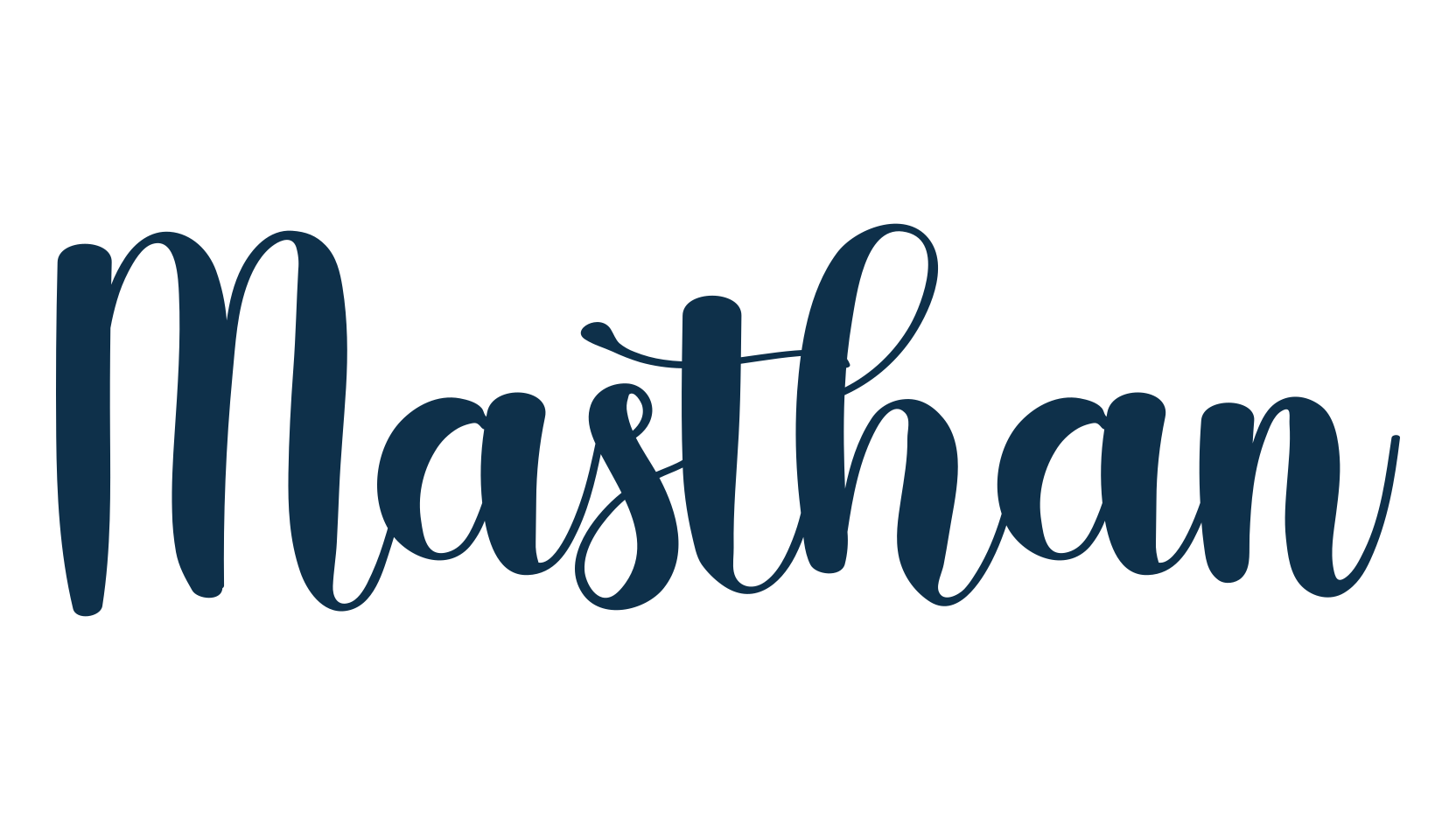 Masthan, fancy decorative font preview