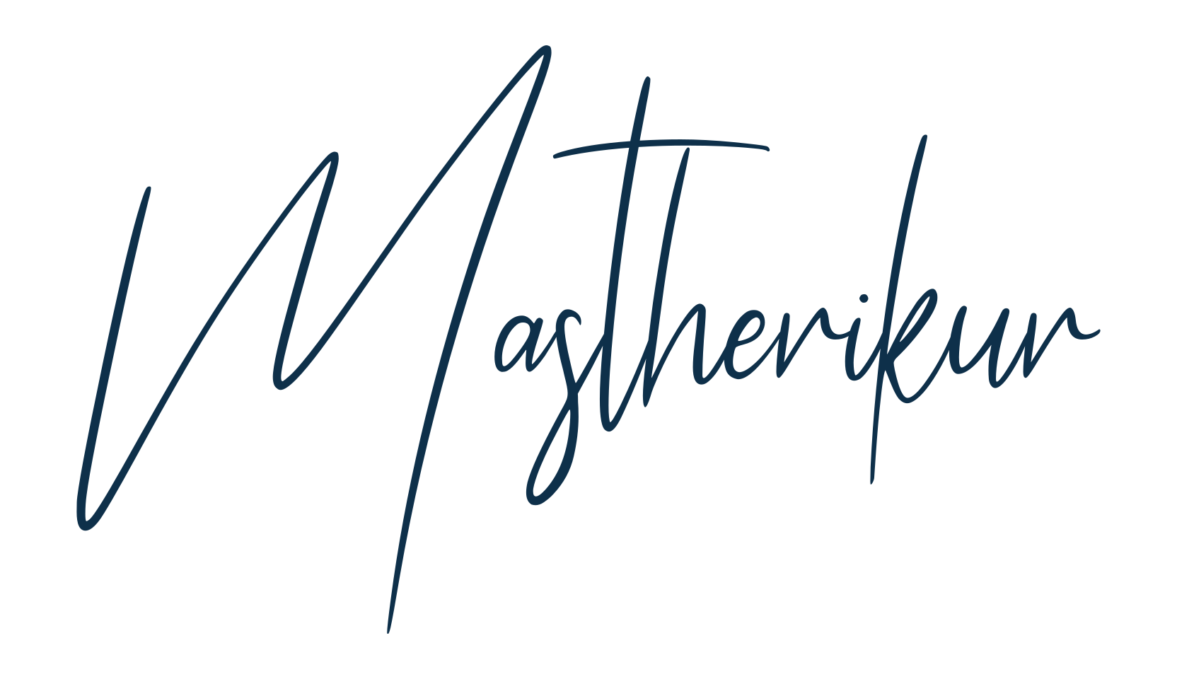 Mastherikur, script handwritten fancy decorative calligraphy font preview