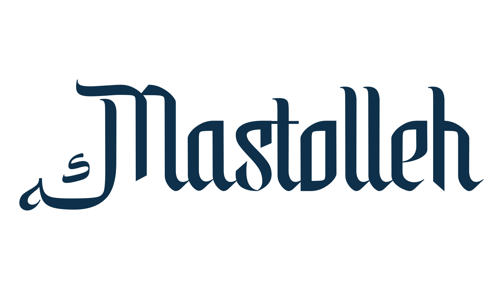 Mastolleh, foreign look arabic font preview
