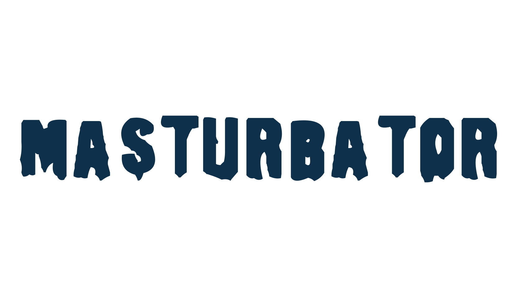 Masturbator, fancy destroy decorative font preview