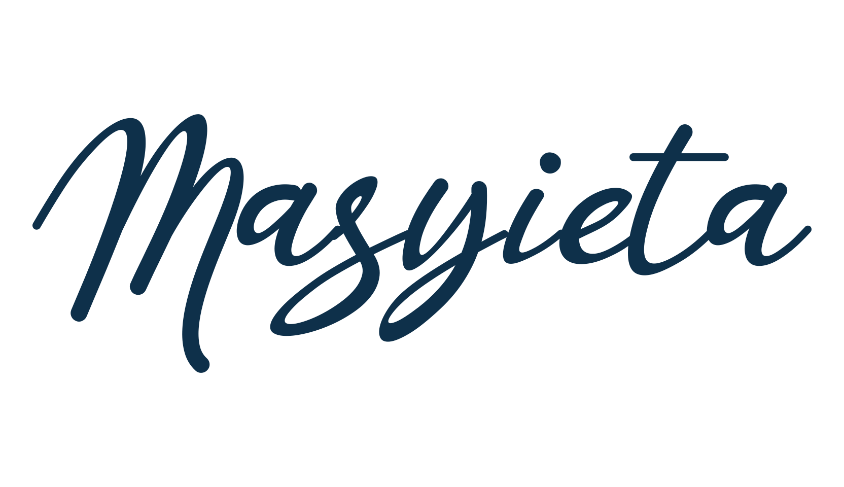 Masyieta, script calligraphy fancy decorative font preview