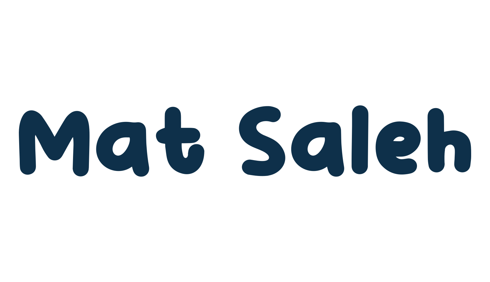 Mat Saleh, cartoon font preview