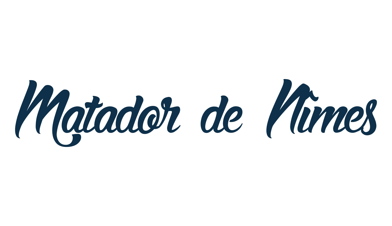 Matador de Nîmes, fancy various decorative script calligraphy font preview