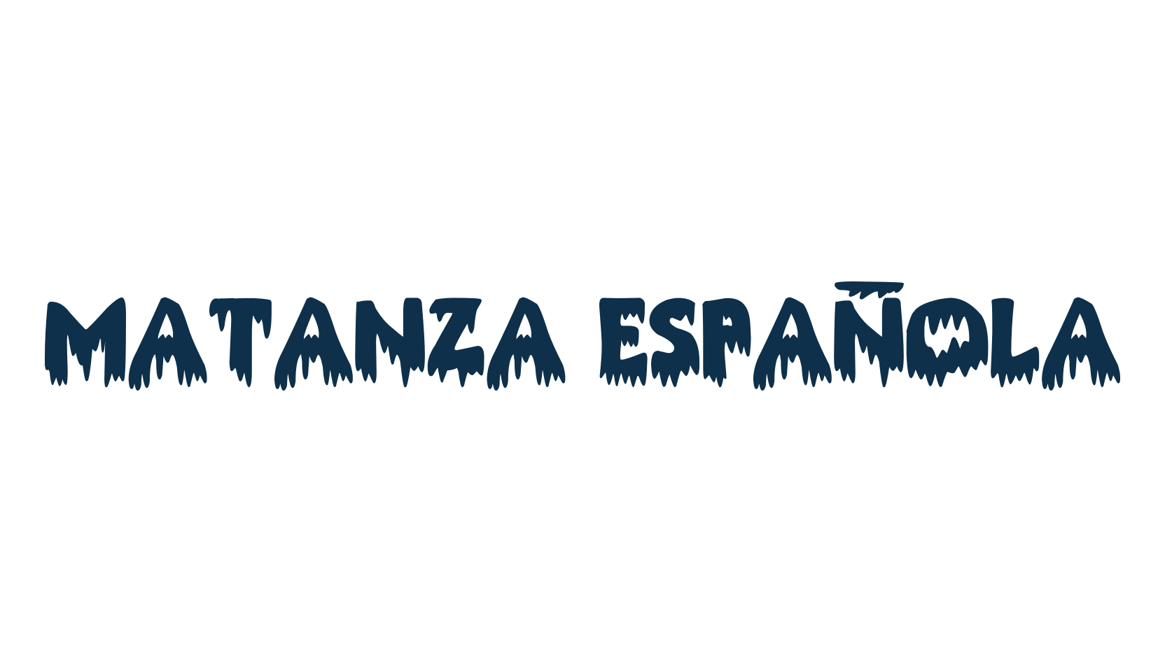 Matanza Española, holiday halloween fancy decorative horror font preview