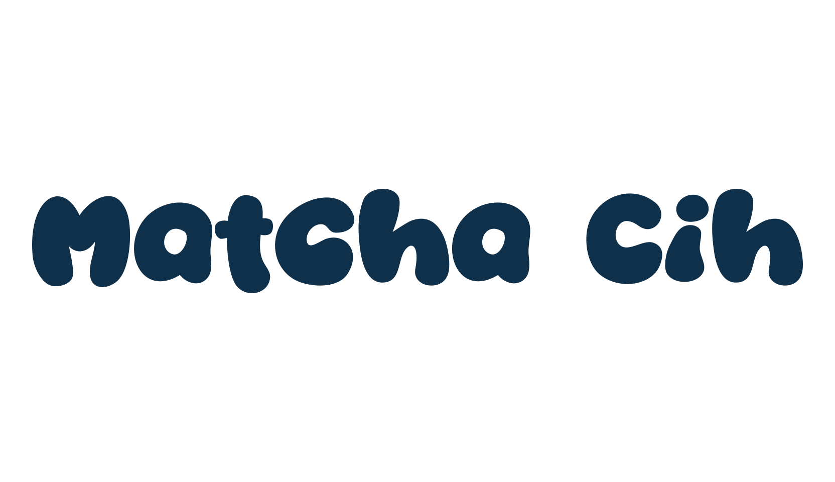 Matcha Cih, cartoon font preview