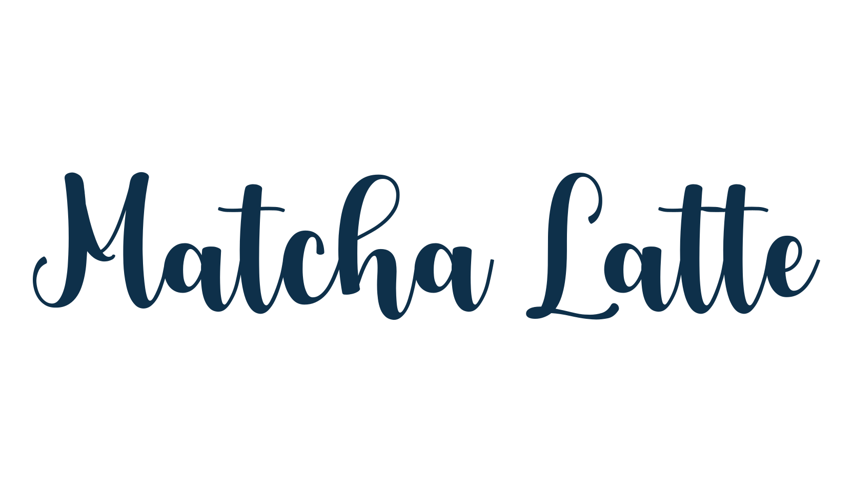 Matcha Latte (matcha-latte-3), script calligraphy fancy decorative font preview