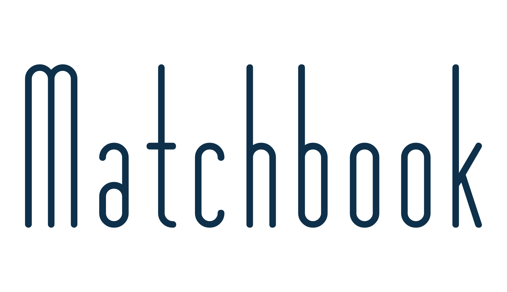 Matchbook, basic sans serif font preview