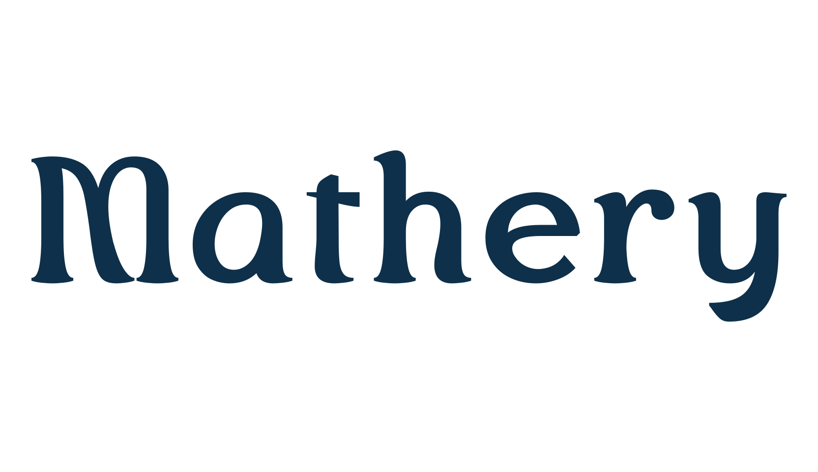 Mathery, fancy retro decorative font preview