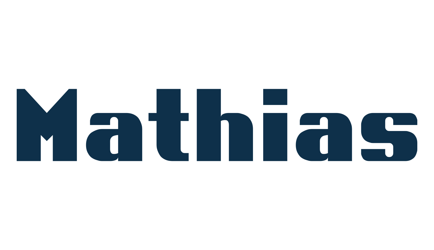 Mathias, retro font preview
