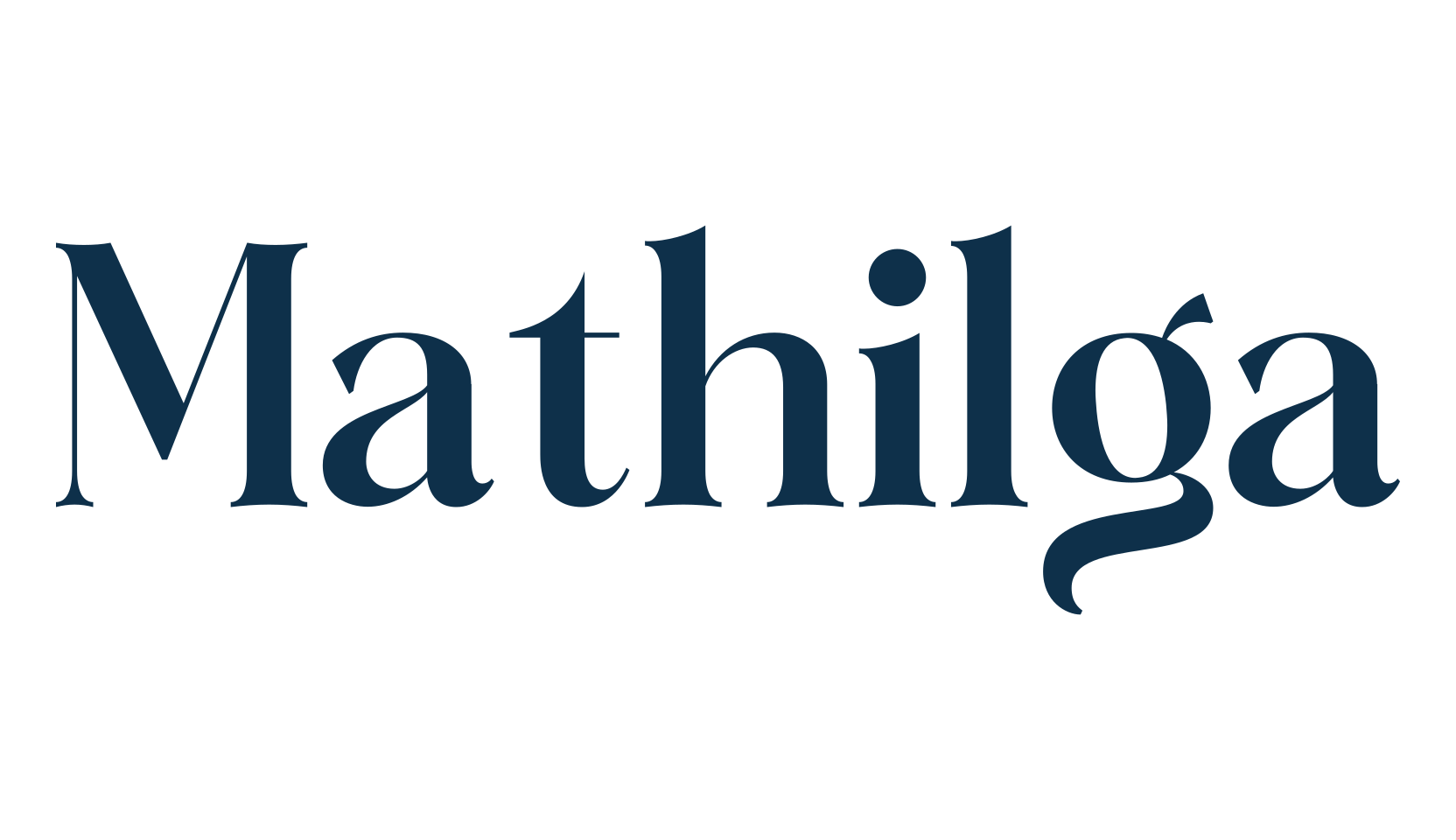 Mathilga, serif font preview