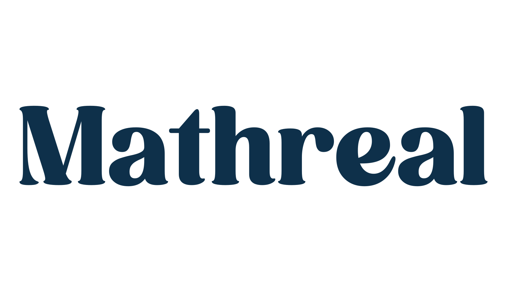 Mathreal, basic serif font preview