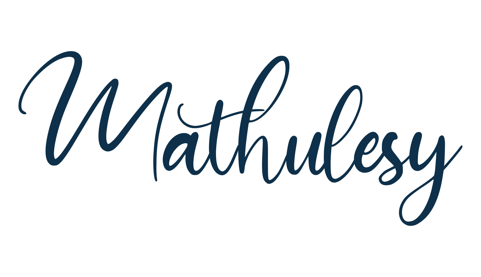 Mathulesy, script handwritten fancy decorative calligraphy font preview
