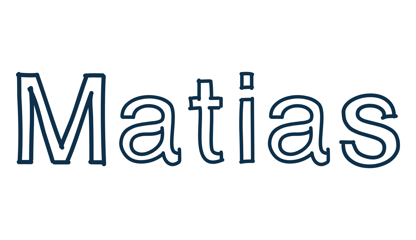 Matias, various font preview