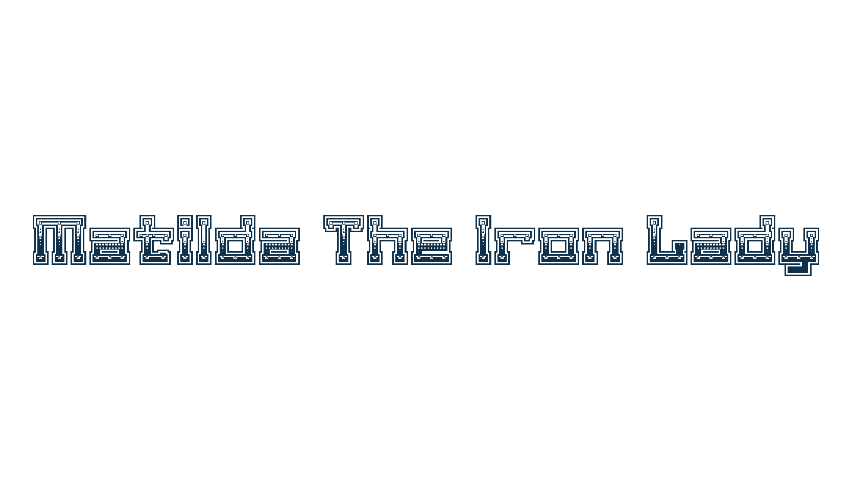 Matilda The Iron Lady, fancy decorative font preview