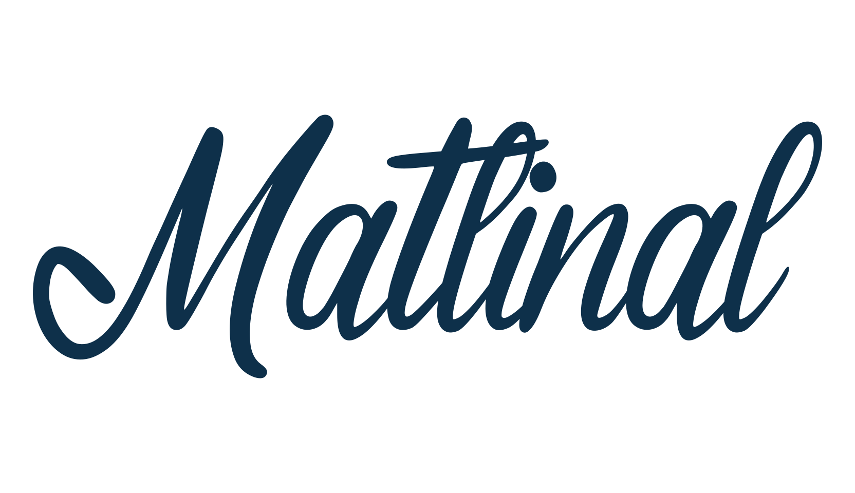 Matlinal, calligraphy font preview