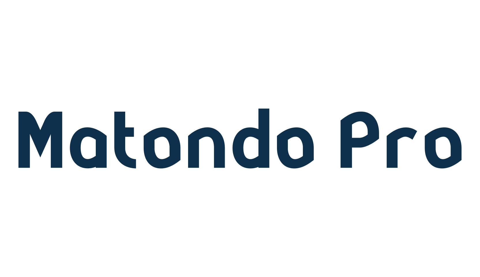 Matondo Pro, various font preview