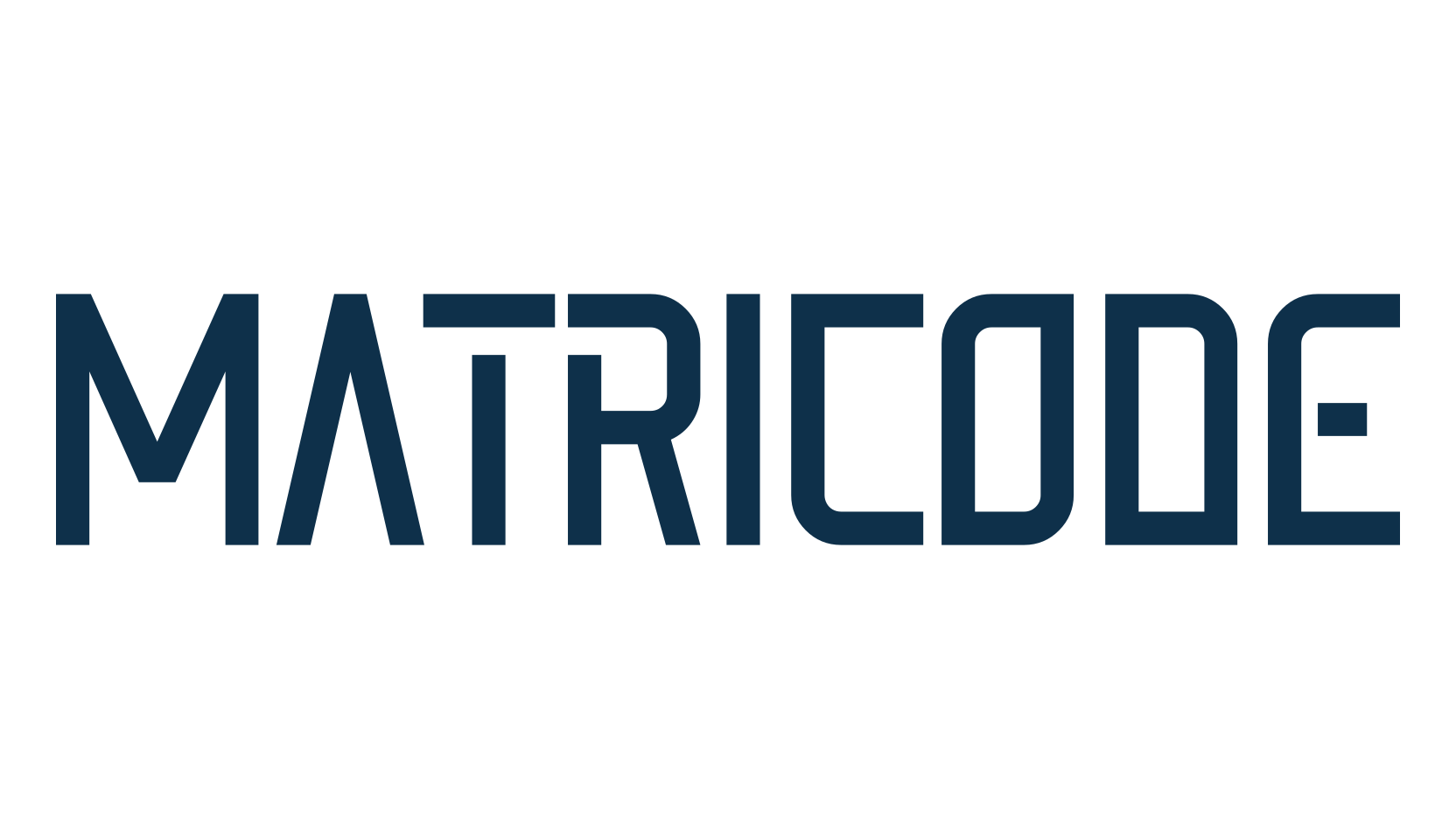Matricode, various font preview