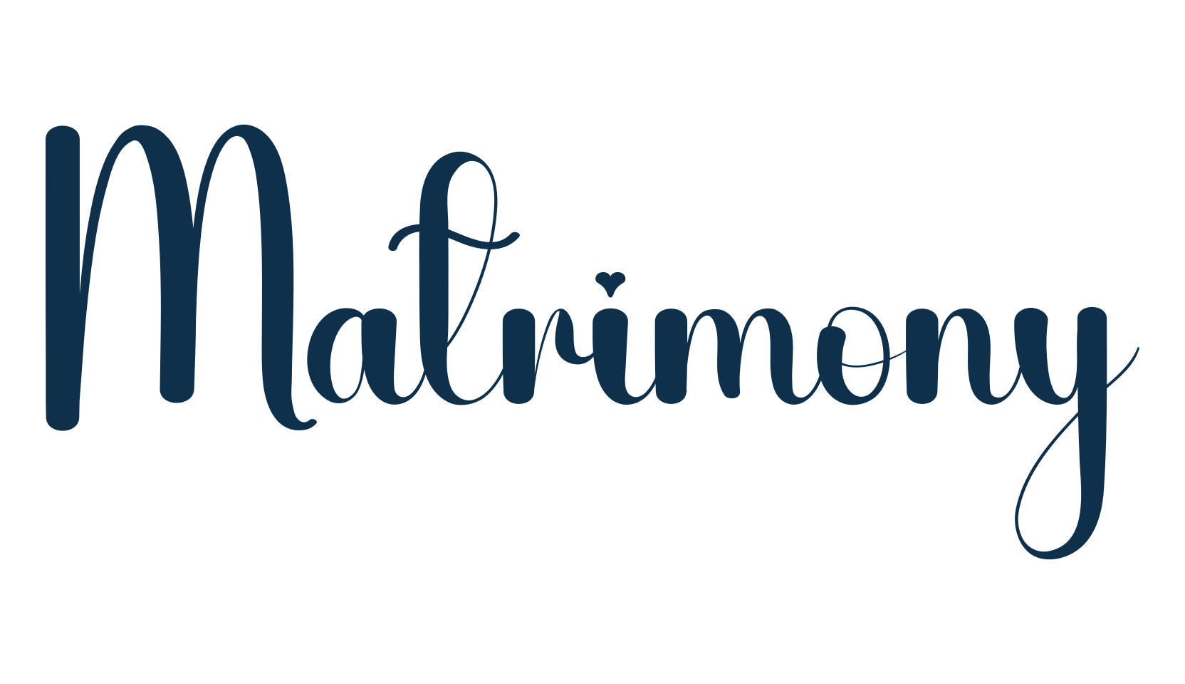 Matrimony, fancy decorative font preview