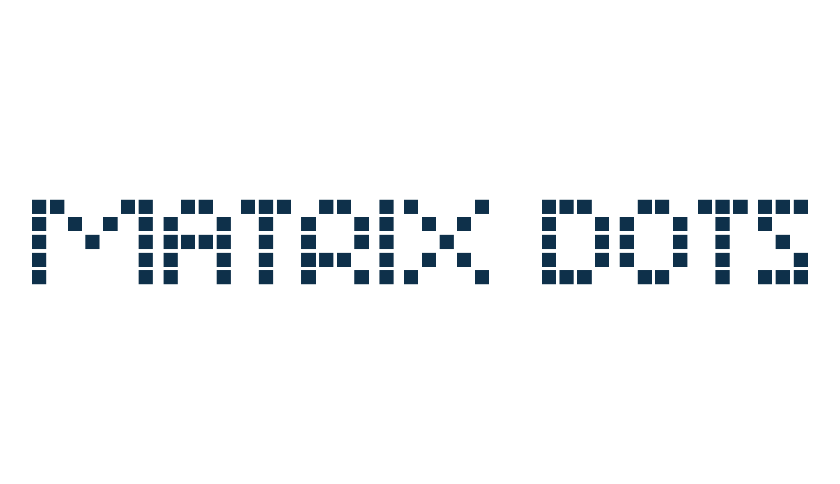 Matrix Dots, lcd font preview